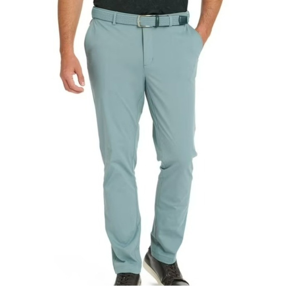 GREG NORMAN Mens 34x34 Sage Green Protek Golf Pants Stretch Performance Trousers